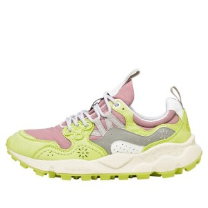 Flower Mountain YAMANO 3 Sneakers Dames Lichtgroen Roze | NLVLEWHG